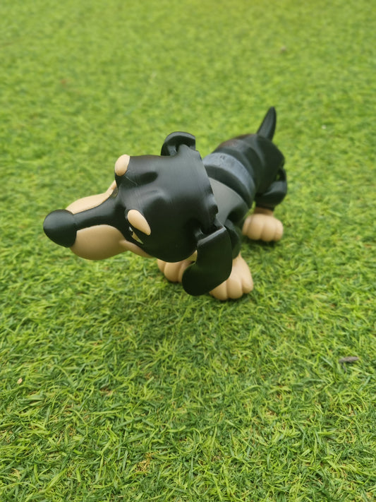 Perro salchicha articulados