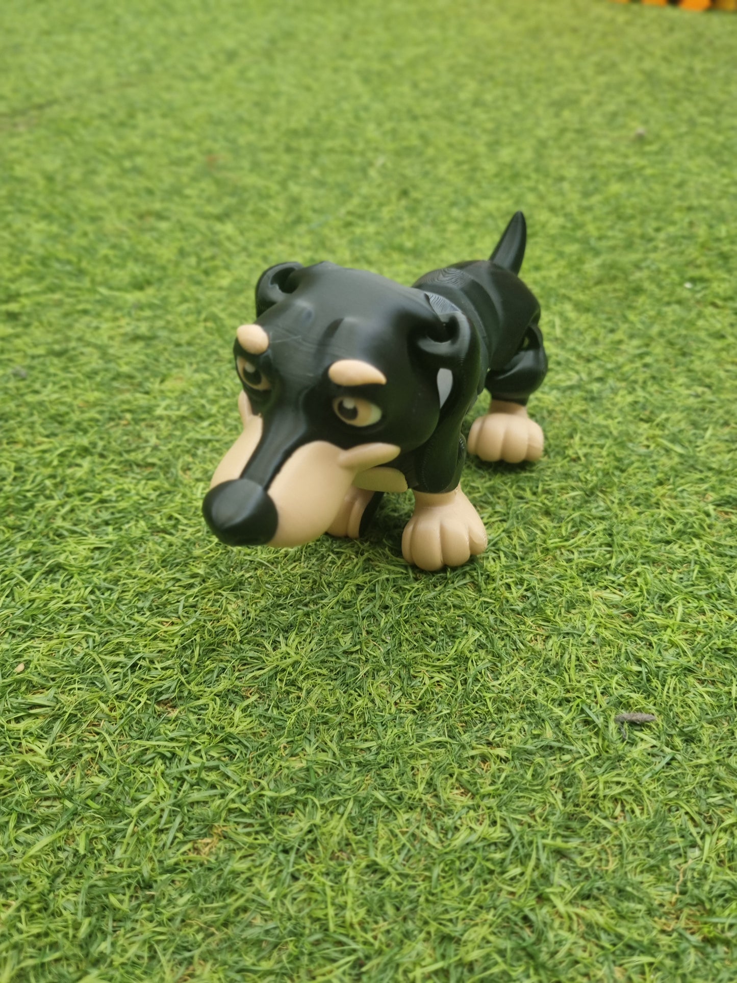 Perro salchicha articulados